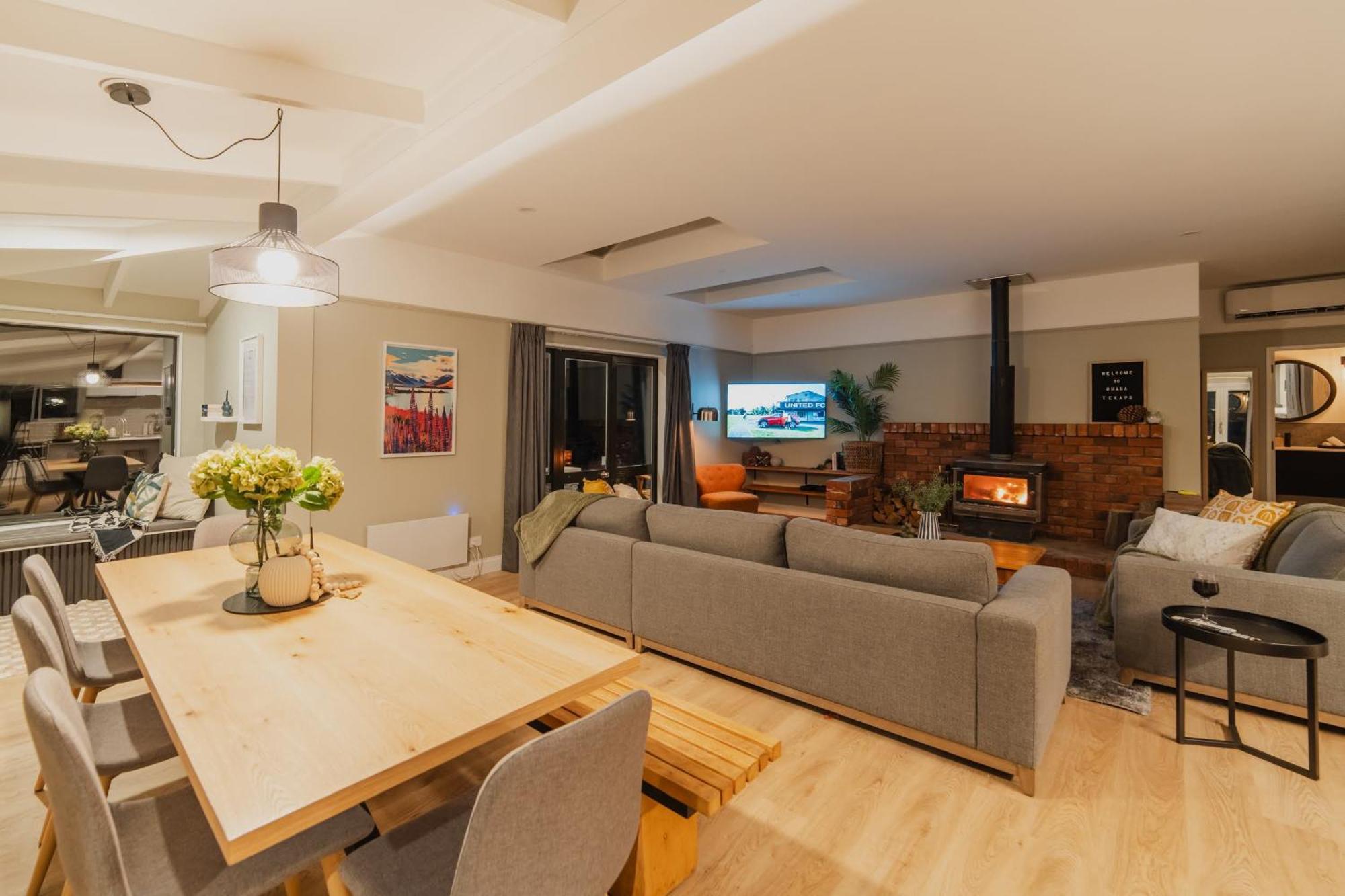 Galaxy 3Br Modern Home With Fireplace Outdoor Spa Lago Tékapo Exterior foto