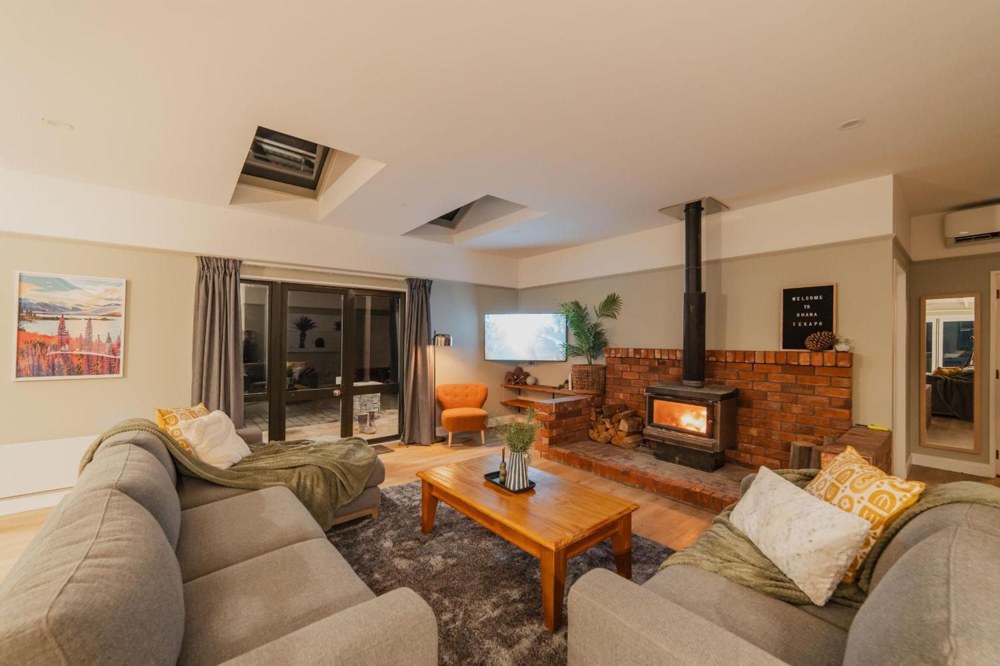 Galaxy 3Br Modern Home With Fireplace Outdoor Spa Lago Tékapo Exterior foto